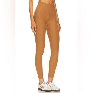 Beyond Yoga Spacedye At Your Leisure High Waisted Midi Legging in Toffee Large